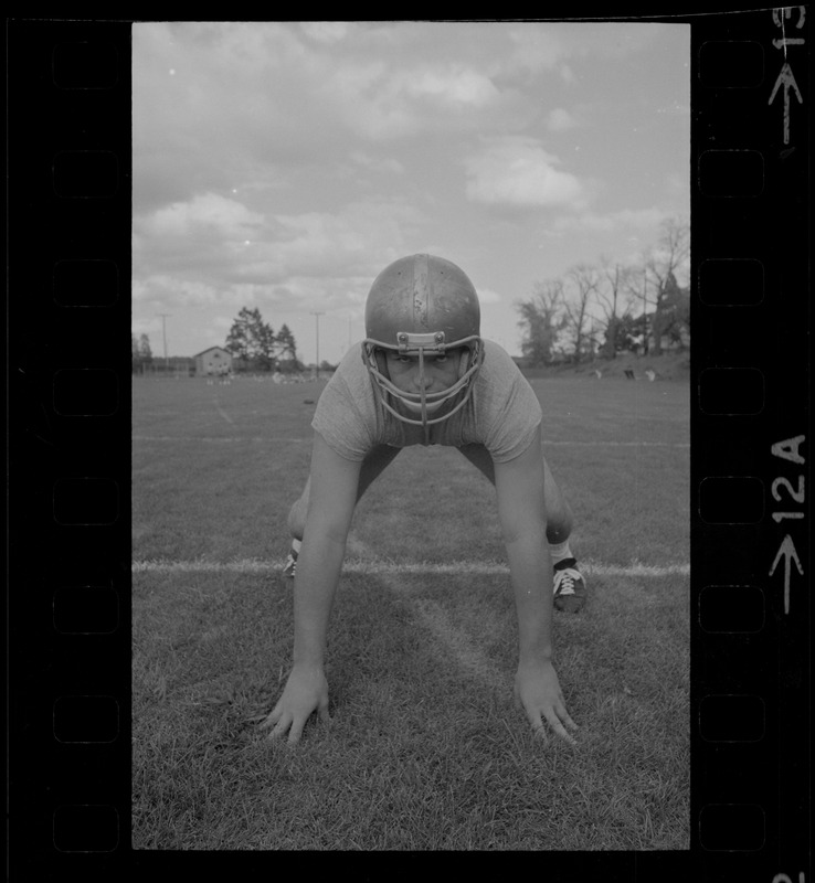 Unidentified Boston College football player