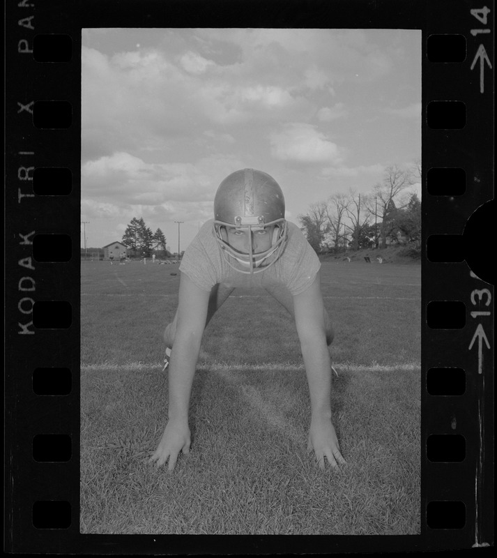 Unidentified Boston College football player