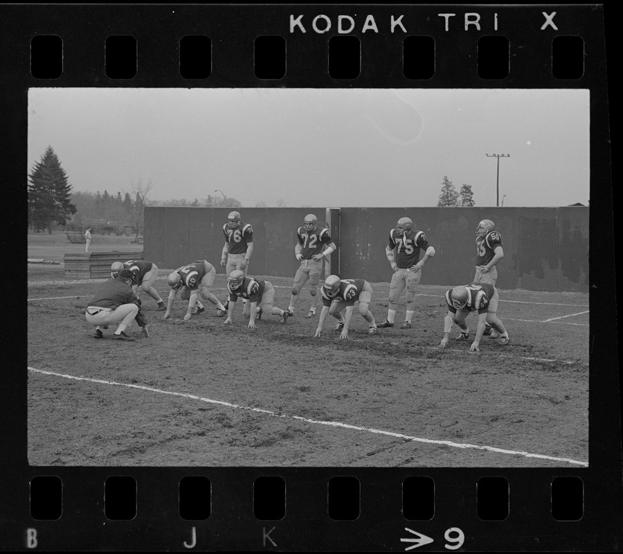 Boston College football practice