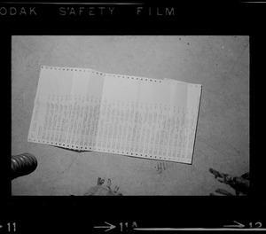 Computer print out