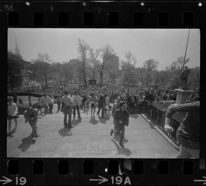 Anti-war protest at the Massachusetts State House