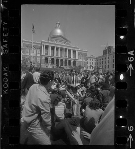 Anti-war protest at the Massachusetts State House