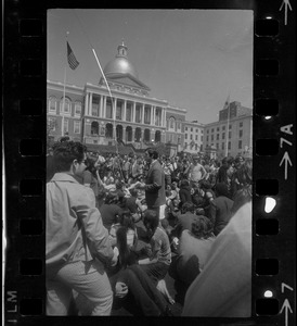 Anti-war protest at the Massachusetts State House