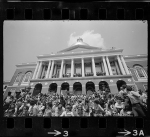 Anti-war protest at the Massachusetts State House
