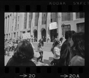 Anti-war protest at Boston University