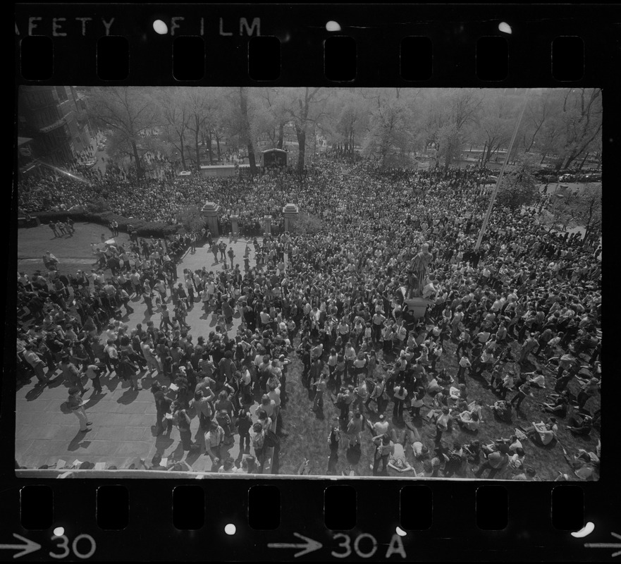 Anti-war protest at the Massachusetts State House