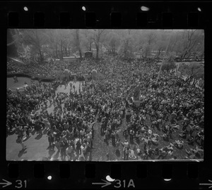 Anti-war protest at the Massachusetts State House