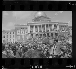 Anti-war protest at the Massachusetts State House