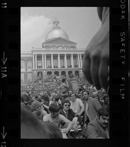 Anti-war protest at the Massachusetts State House