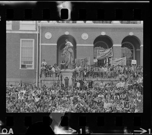 Anti-war protest at the Massachusetts State House