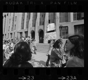 Anti-war protest at Boston University