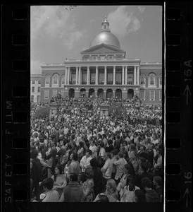 Anti-war protest at the Massachusetts State House