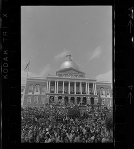 Anti-war protest at the Massachusetts State House