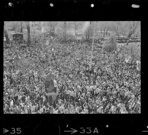 Anti-war protest at the Massachusetts State House