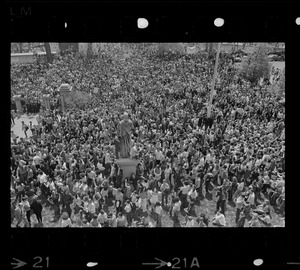 Anti-war protest at the Massachusetts State House