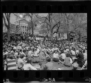 Anti-war protest at the Massachusetts State House