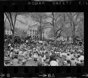 Anti-war protest at the Massachusetts State House