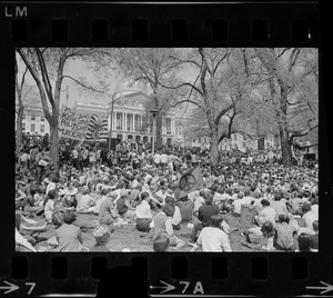 Anti-war protest at the Massachusetts State House