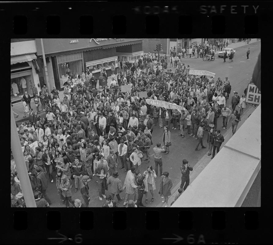 Anti-war march, Main Street, Brockton