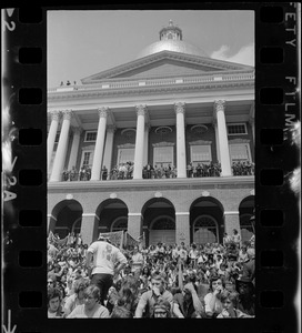 Anti-war protest at the Massachusetts State House