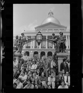 Anti-war protest at the Massachusetts State House