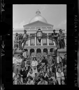 Anti-war protest at the Massachusetts State House