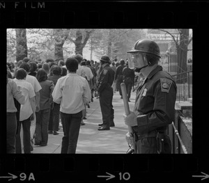 Anti-war protest at Commonwealth Armory and National Guard headquarters