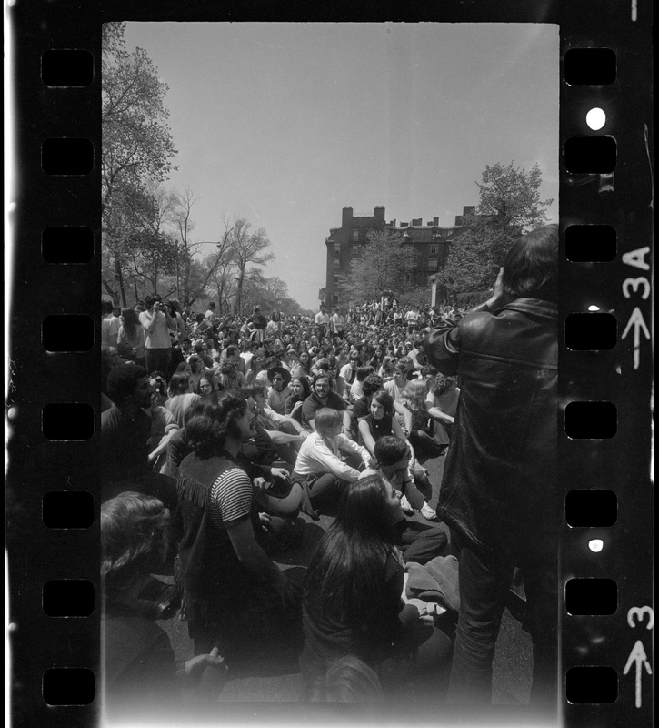 Anti-war protest at the Massachusetts State House