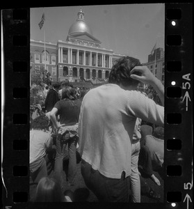 Anti-war protest at the Massachusetts State House