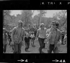 Anti-war protest at the Massachusetts State House