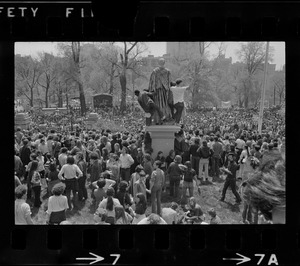 Anti-war protest at the Massachusetts State House