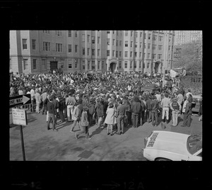 Anti-war protest at Boston University