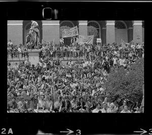 Anti-war protest at the Massachusetts State House