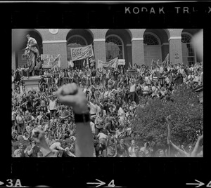 Anti-war protest at the Massachusetts State House