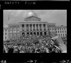 Anti-war protest at the Massachusetts State House