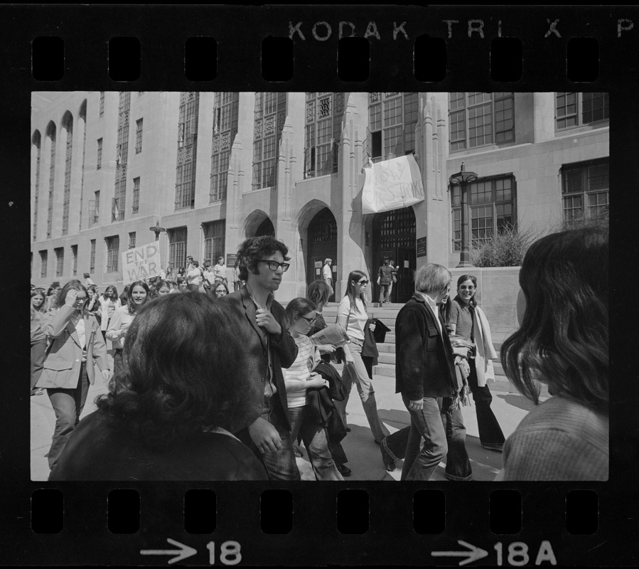 Anti-war protest at Boston University