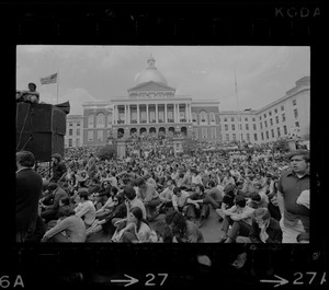 Anti-war protest at the Massachusetts State House