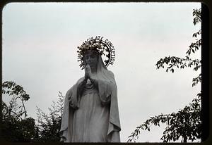 Outdoor statue of Mary, National Shrine of the Divine Mercy, Stockbridge, Massachusetts