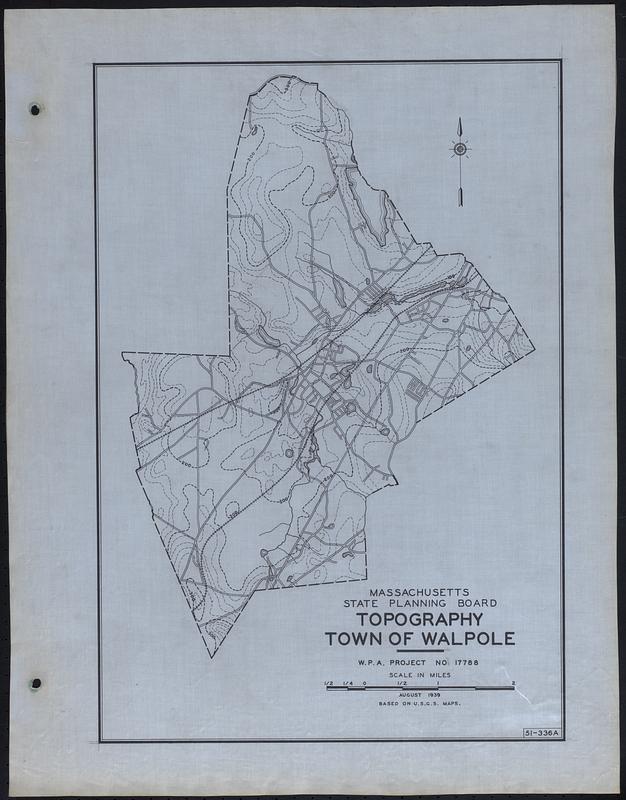 Topography Town of Walpole Digital Commonwealth