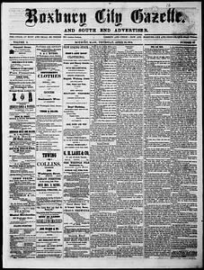 Roxbury City Gazette and South End Advertiser, April 14, 1864