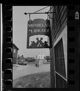 One-room island library, Monhegan Island, Maine
