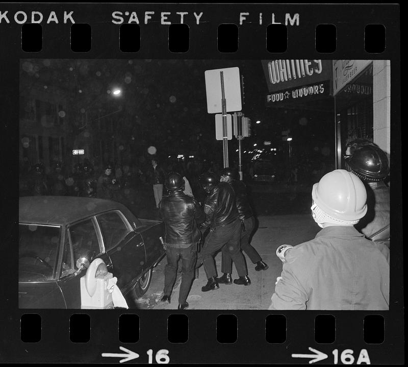 Harvard Square anti-war riot