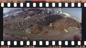 Scrap metal yard by Mystic River, Boston