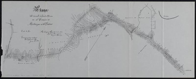 Plano del canal à Santa Ana en el camino de Matanzas á la Cidra