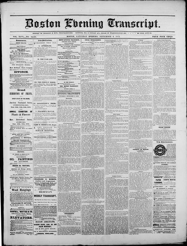 Boston Evening Transcript - Digital Commonwealth