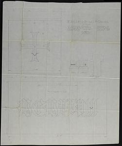 Three-quarter inch scale and full-scale details of corner stone