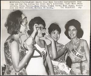 Four Miss Universe contestants