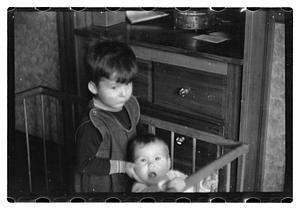 Children in a crib