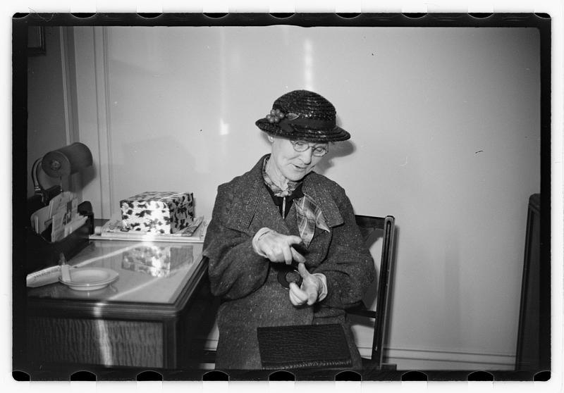Mrs. Townsend, wife of Townsend old age plan