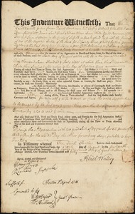 Mary Anne LePierre indentured to apprentice with Abiel Walley of Boston, 6 August 1740
